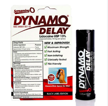 Thông tin Chai xịt Dynamo Delay Black Label Edition chính hãng Mỹ thuốc kéo dài thời gian tốt nhất